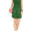 See By Chloé Suede Mini Dress in Green - Lyst