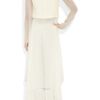 The Row Sorrento Silktwill and Silkchiffon Jacket in White (ivory) - Lyst