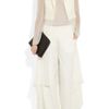 The Row Sorrento Silktwill and Silkchiffon Jacket in White (ivory) - Lyst