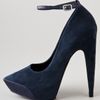 Theyskens' Theory Aki Suede Platform Pumps in Blue (navy) - Lyst