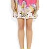 Vera Wang Printed Twisted Stretchcotton Skirt in Multicolor (multicolored) - Lyst