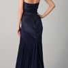 Zac Posen Duchess Satin Gown in Blue (midnight) - Lyst