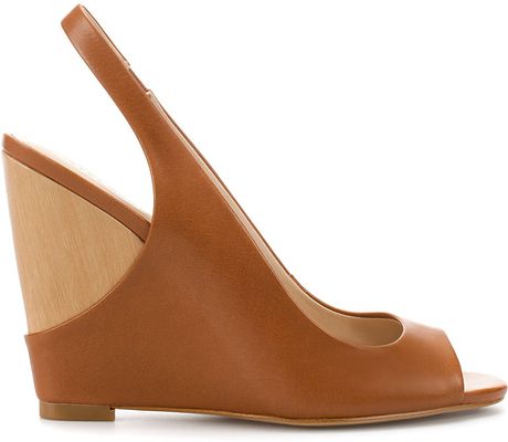 zara brown wedges