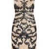 Alexander Mcqueen Lasercut Patentleather and Lace Dress in Black (rose) - Lyst