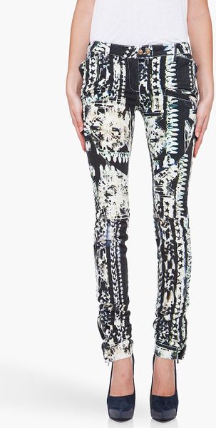 Balmain Star Print Jeans in Black - Lyst