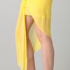 Helmut Lang Twist Front Skirt in Yellow - Lyst