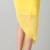 Helmut Lang Twist Front Skirt in Yellow - Lyst