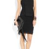 Isabel Marant Liz Ruched Stretch Crepejersey Mini Dress in Black - Lyst