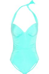 Jets by Jessika Allen Journey Ruched Halterneck Swimsuit