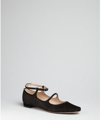  Black Suede Mary Jane Icona Flats 