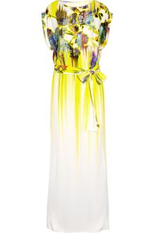Matthew Williamson Tokyo Faze Printed Washedsilk Gown - Lyst