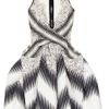 Peter Pilotto Irene Printed Cotton and Silkblend Dress in Gray (black) - Lyst