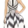 Peter Pilotto Irene Printed Cotton and Silkblend Dress in Gray (black) - Lyst