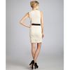 See By Chloé Ivory Cotton Knit with Sheer Panel Belted Dress in White (ivory) - Lyst