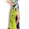 Mary Katrantzou Lk2 Chiffon Skirt High Nk Drs in Blue - Lyst
