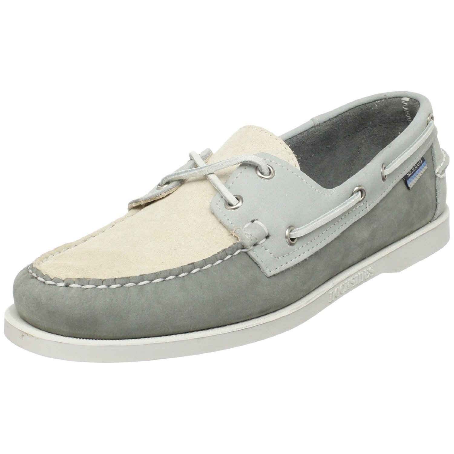Sebago Mens Spinnaker Boat Shoe in Gray for Men (grey/off Sebago Mens Spinnaker Boat Shoe in Gray for Men (grey/off