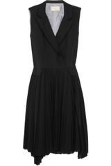 Boy by Band Of Outsiders Pleated Woven Wool Dress