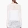 Helmut Lang White Arid Crepe Sweater in White - Lyst