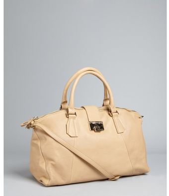  Nude Pebbled Leather Romeo Convertible Satchel 