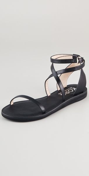 Kors By Michael Kors Rosemary Ankle Wrap Sandals in Black - Lyst