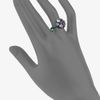M.c.l By Matthew Campbell Laurenza Enamel Accented Amethyst Ring in Purple (multi) - Lyst