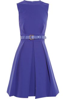 Preen Grace Pleated Stretchcrepe Dress - Lyst
