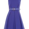Preen Grace Pleated Stretchcrepe Dress in Purple - Lyst