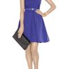 Preen Grace Pleated Stretchcrepe Dress in Purple - Lyst