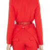 Preen Lazar Woolcrepe Blazer in Red - Lyst