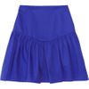 Sandro Journaliste Ruffled Cottonblend Skirt in Blue - Lyst