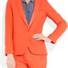Sandro Vicky Woventwill Blazer in Orange - Lyst