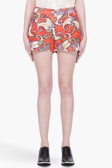 Thakoon Flared Multicolor Shorts - Lyst