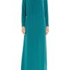 Tibi Slit Silk Crepe De Chine Gown in Blue - Lyst