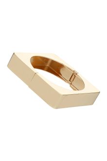 Topshop Square Metal Clamp Bracelet - Lyst