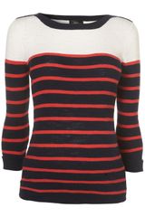 Topshop Maternity Rib Stripe Jumper