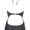 Topshop Tall Polka Dot Swimsuit in Blue (navy blue) - Lyst