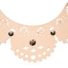 Topshop Laser Cut Collar in Beige (nude) - Lyst