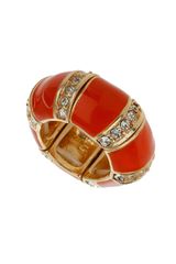 Topshop Orange Enamel Ring