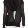 Alexander Wang Hooded Mesh Top in Black - Lyst