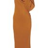 Alexander Wang Asymmetric Silk Crepe Dress in Brown - Lyst
