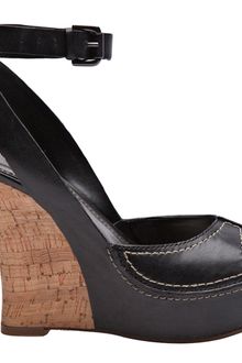 Belle By Sigerson Morrison Balena Wedge in Black - Lyst