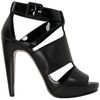 Pierre Hardy Soft Calf and Patent Leather Sandal in Black in Black - Lyst