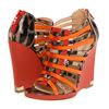 Roberto Cavalli Leather Wedges in Multicolor (t) - Lyst