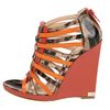 Roberto Cavalli Leather Wedges in Multicolor (t) - Lyst