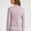St. John Rufflefront Knit Jacket in Purple (black) - Lyst