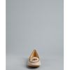 Tod's Natural Suede Rounded Toe Flats in Beige (natural) - Lyst
