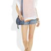 7 For All Mankind Low Rise Stretch Denim Shorts in Blue (denim) - Lyst