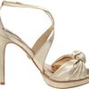 Badgley Mischka Womens Wallis Platform Sandal in Gold (platinum) - Lyst