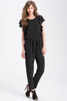 DKNY Ruffle Sleeve Jumpsuit - Lyst