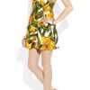 Dolce & Gabbana Printed Brocade Cottonblend Mini Dress in Multicolor (multicolored) - Lyst